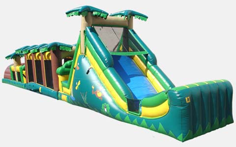 swimming pool inflatable obstacle course