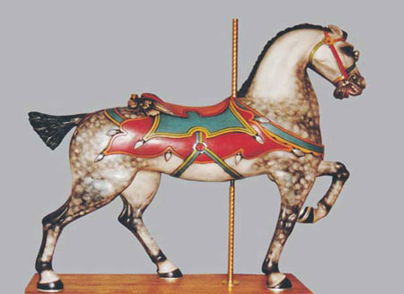 vintage carousel horse ride