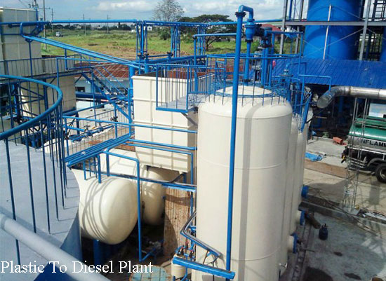 Plastic to diesel plant