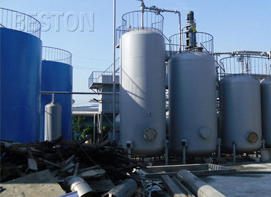 Plastic oil distillation plant