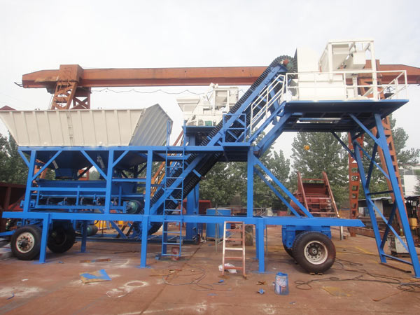 mini mobile concrete batching plant price