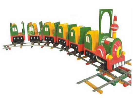 Kiddie vintage trains for backyard