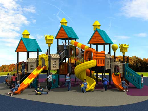 Public park playground equipment