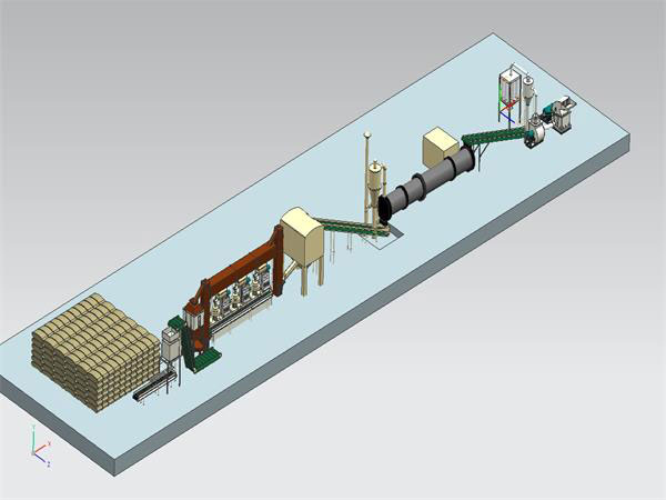 wood pellet making line