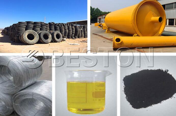 Beston Waste Tire Pyrolysis Oil Plant