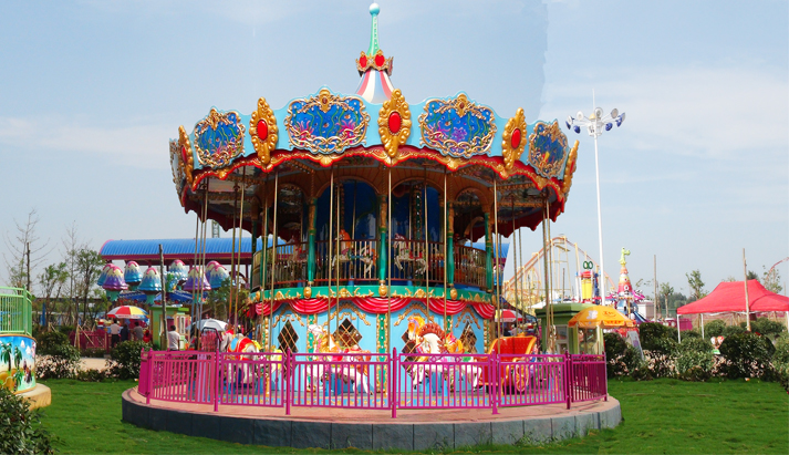 double decker carousel ride